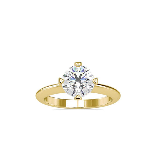 Knife Edge Star Set Solitaire
