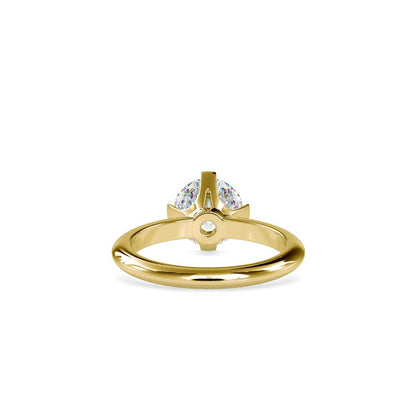Knife Edge Star Set Solitaire