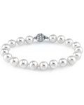 8-9mm White Freshwater Pearl Bracelet - AAA Quality