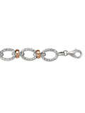 TECA229 - PINK GOLD INFINITY NECKLACE