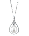 Freshwater Pearl & Diamond Danielle Pendant