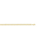 Yellow Gold Solid Flat Anchor Link Anklet