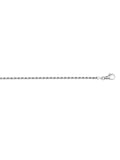 White Gold Solid Diamond Cut Rope Anklet