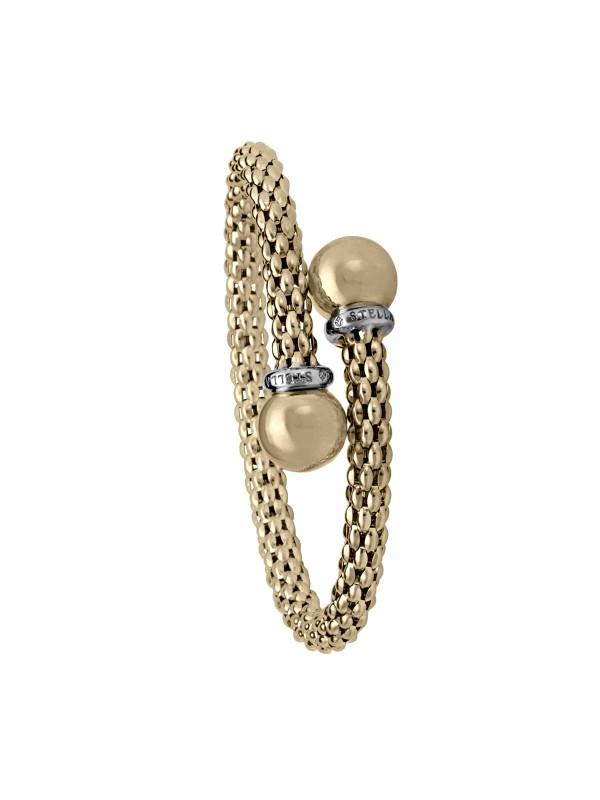TWO TONE FANCY MESH BANGLE