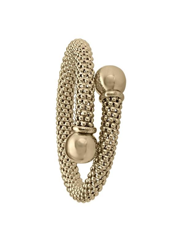 TWO TONE FANCY MESH BANGLE