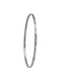 2mm Yellow Gold Diamond Cut Slip On Bangle