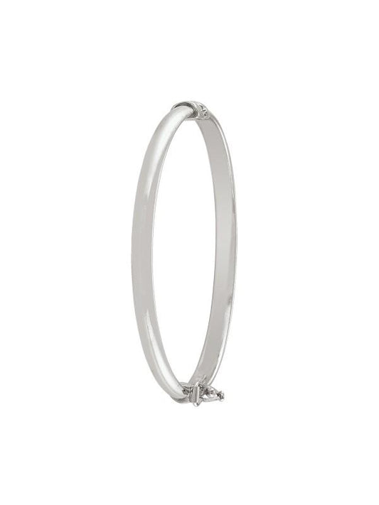 STERLING SILVER PLAIN DOMED CHILDRENS'S BANGLE