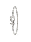 STERLING SILVER FANCY BUCKLE BANGLE