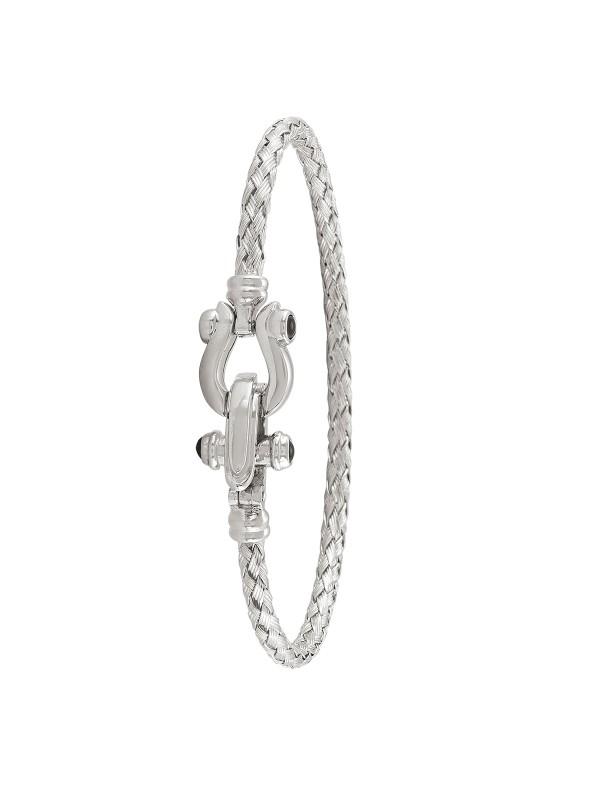 STERLING SILVER FANCY BUCKLE BANGLE