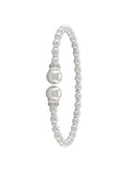 STERLING SILVER FANCY C.Z CUFF BANGLE