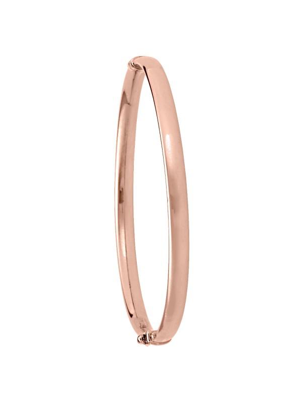 PINK GOLD HIGH POLISH HOLLOW BANGLE
