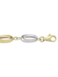 TWO TONE HOLLOW FANCY BRACELET