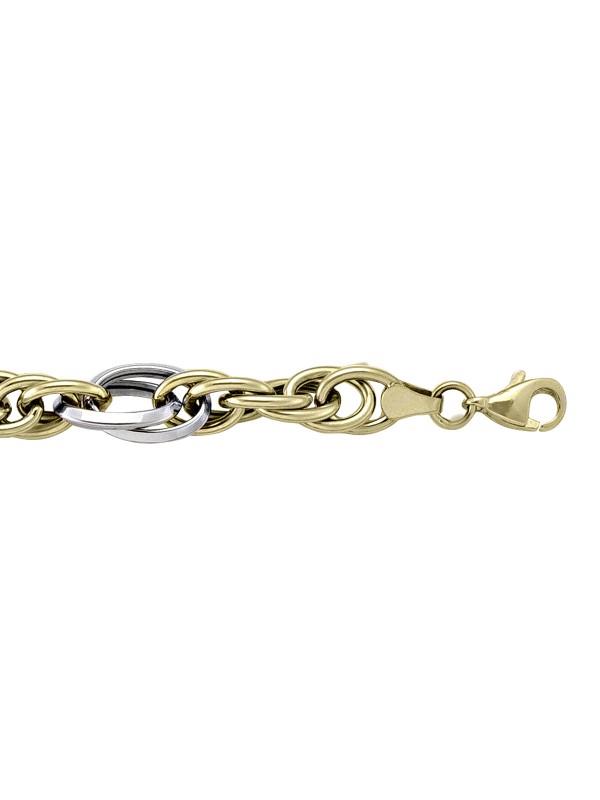 TWO TONE HOLLOW FANCY LINK