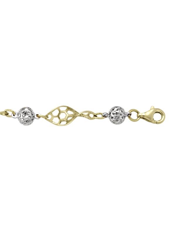 TWO TONE HOLLOW FANCY LINK