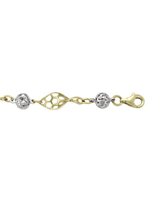 TWO TONE HOLLOW FANCY LINK
