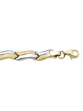 TWO TONE HOLLOW FANCY BRACELET