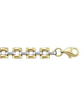 TWO TONE HOLLOW FANCY BRACELET