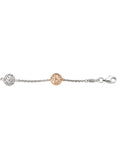 PINK AND WHITE GOLD FANCY BALL LINK