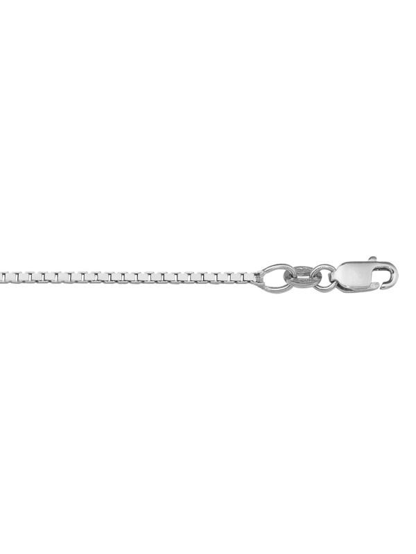 N1008 - WHITE GOLD SOLID BOX LINK