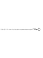 WHITE GOLD OPEN CABLE LINK