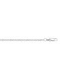 N1013 - WHITE GOLD SOLID CABLE LINK