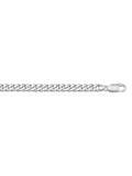 N1021 - WHITE GOLD SOLID FLAT BEVELED LINK