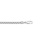 N1036 - WHITE GOLD HOLLOW BOX LINK