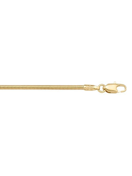 N132 - YELLOW GOLD ROUND SNAKE LINK