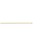 N2419 - YELLOW GOLD SOLID OPEN LINK ANKLET