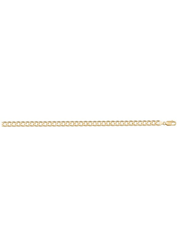 N2420 - YELLOW GOLD SOLID OPEN LINK ANKLET
