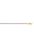 N2428 - TWO TONE STATION BEAD ANKLET