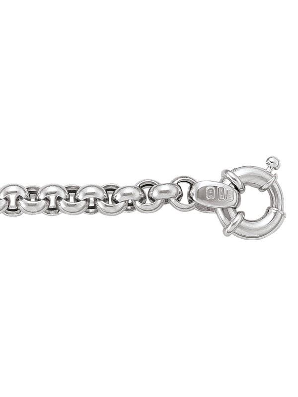 WHITE GOLD HOLLOW FANCY ROLO