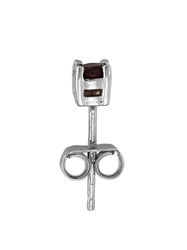 N4901W - WHITE GOLD CRYSTAL BIRTHSTONE STUD EARRING