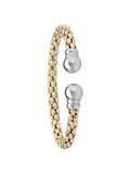 N5729 - TWO TONE FANCY MESH BANGLE