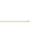 N703 - YELLOW GOLD HOLLOW FIGARO LINK