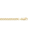 N706 - YELLOW GOLD HOLLOW CURB