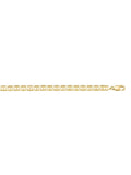 N722 - YELLOW GOLD HOLLOW FLAT ANCHOR LINK