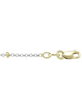 N905 - TWO TONE GOLD STATION BEAD LINK