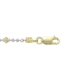 N907 - TWO TONE GOLD STATION BEAD LINK