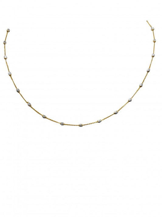 PINK & WHITE STATION BEAD CHAIN