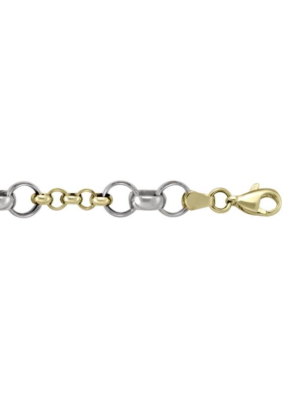 TWO TONE HOLLOW ROLO LINK